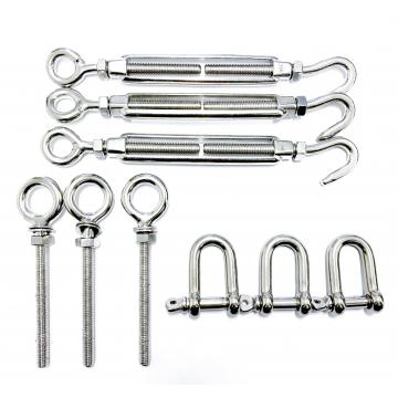 Stainless Steel Shade Sail KIT 3(1) - M8