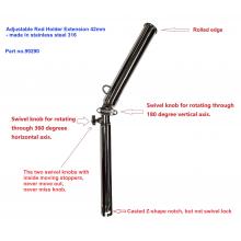 Adjustable Rod Holder Extension 42mm