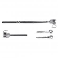 M5 Balustrade Wire Kit Jaw/Swage Bottlescrew (3.2mm) wire Stainless Steel 316