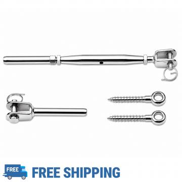 M5 Balustrade Wire Kit Jaw/Swage Bottlescrew (3.2mm) wire Stainless Steel 316