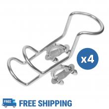 4pcs of 25mm Rail Clamp on Rod Holder