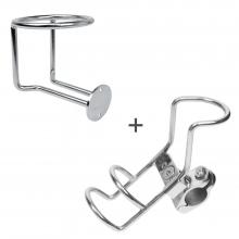 32mm Single Rail Mount Fishing Rod Holder and Vertical Surface Mounting Drink Holder Stainless Steel 316