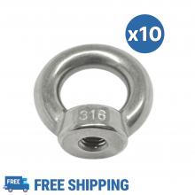 10pcs of Eye Nut DIN582 10mm   